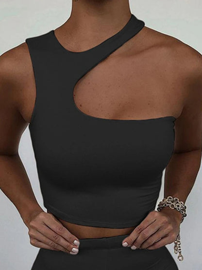 Cut Out Sexy Crop Off Shoulder top