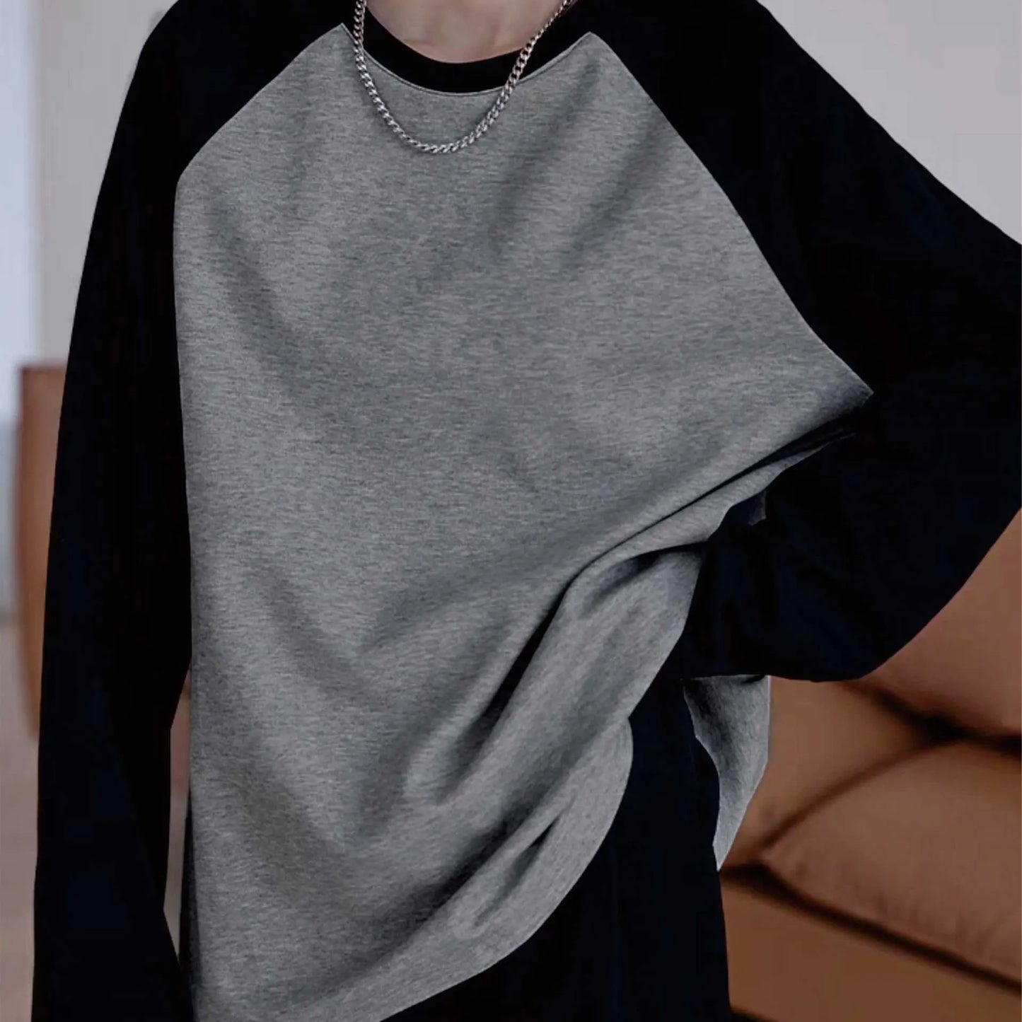 O-Neck Long Sleeve Thick T-shirt