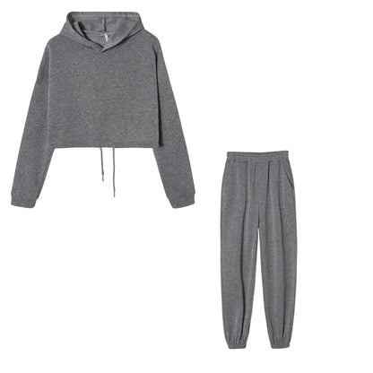 Casual Suit Waist Two-piece Set