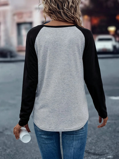 O-Neck Long Sleeve Thick T-shirt