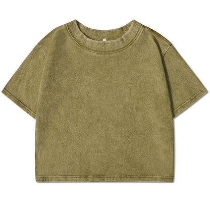 Solid Slim Washed T-Shirt