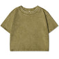 Solid Slim Washed T-Shirt