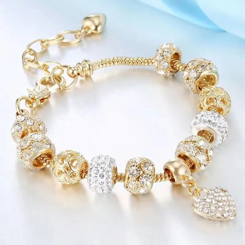 Multi Element Beaded Love  Bracelet