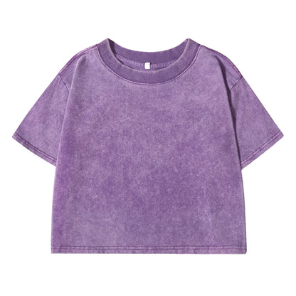 Solid Slim Washed T-Shirt