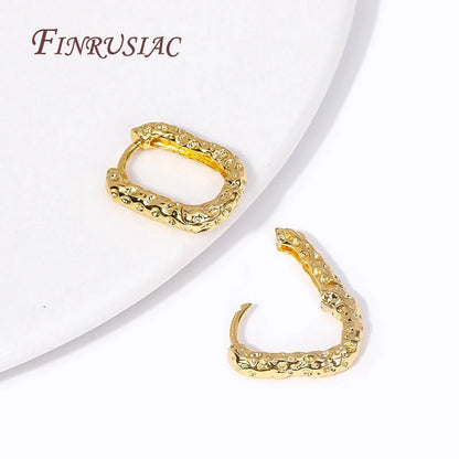 18K Real Gold Plated Earrings