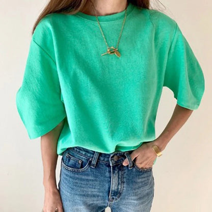 Cotton T Shirt Short Sleeve Tee