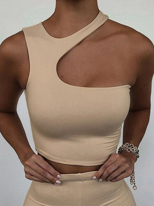 Cut Out Sexy Crop Off Shoulder top