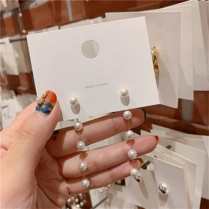 Pearl Long Earrings