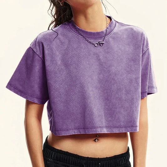 Solid Slim Washed T-Shirt