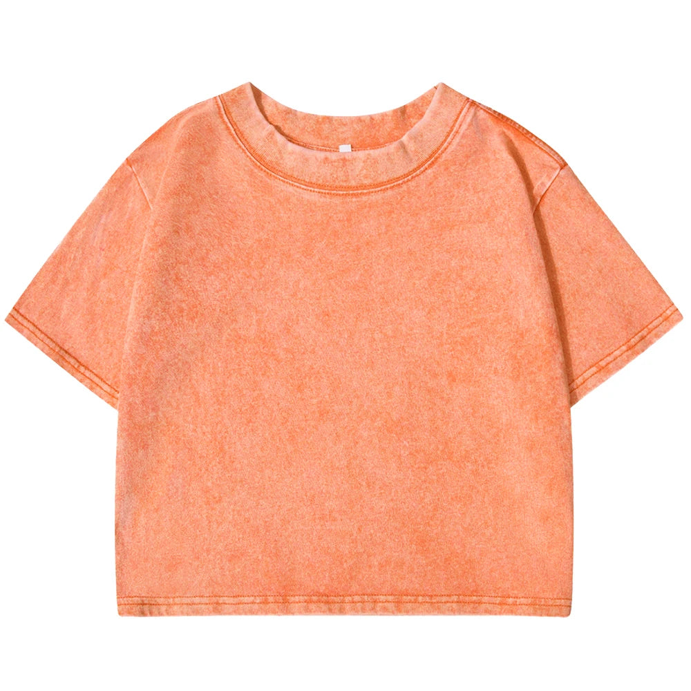 Solid Slim Washed T-Shirt