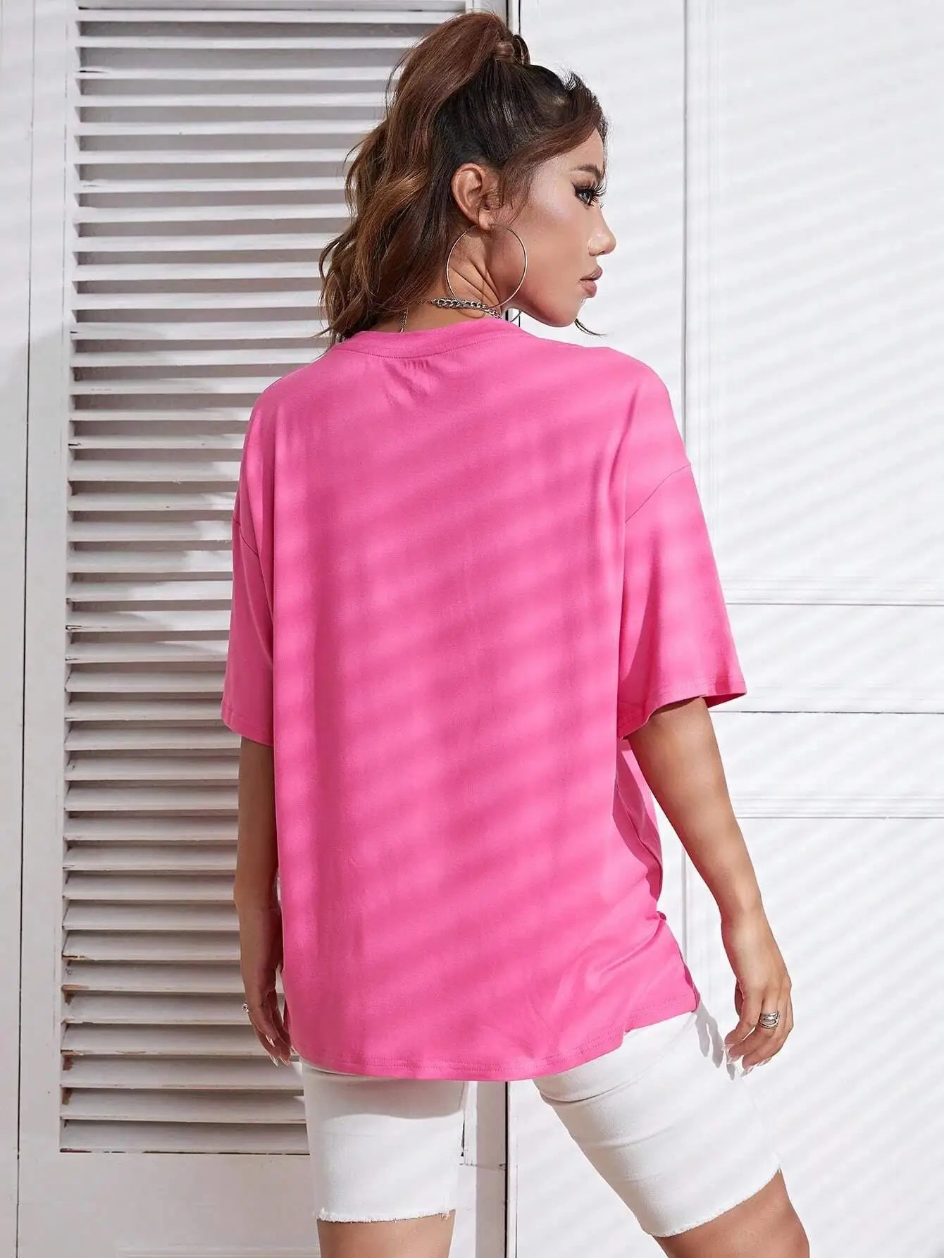 Cotton solid colour T-shirt