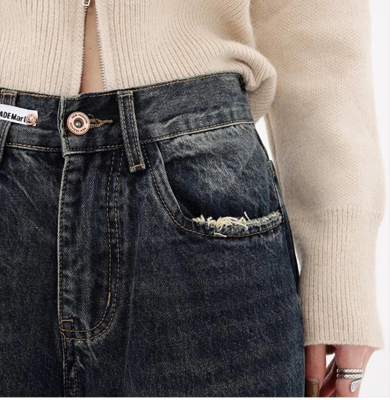 Retro Fashion High Waisted Pants