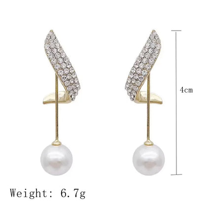 Pearl earrings Joker pendant