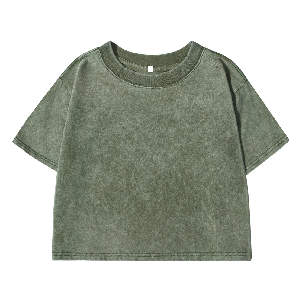 Solid Slim Washed T-Shirt
