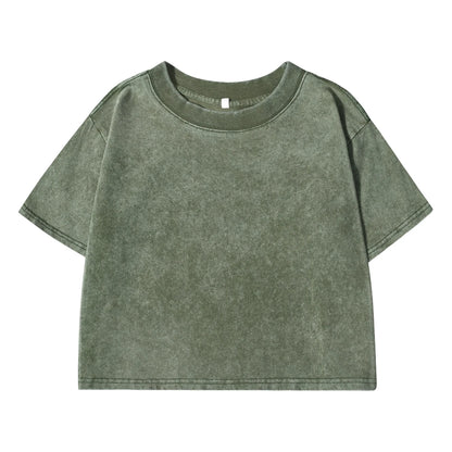 Solid Slim Washed T-Shirt