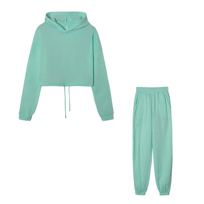 Casual Suit Waist Two-piece Set