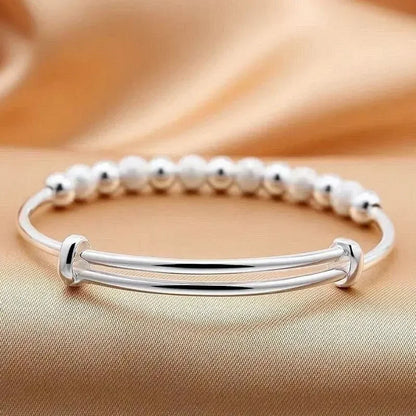 Silver Colour Luxury Beads Bracelets