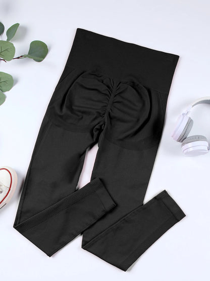 Solid Color Yoga Sports Leggings