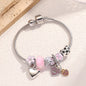 Multi Element Beaded Love  Bracelet