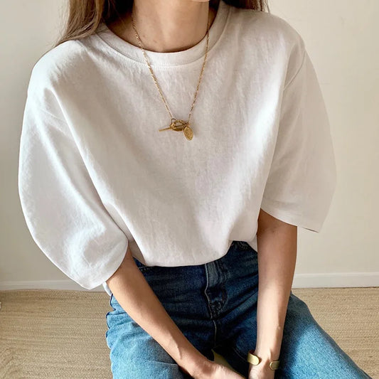 Cotton T Shirt Short Sleeve Tee
