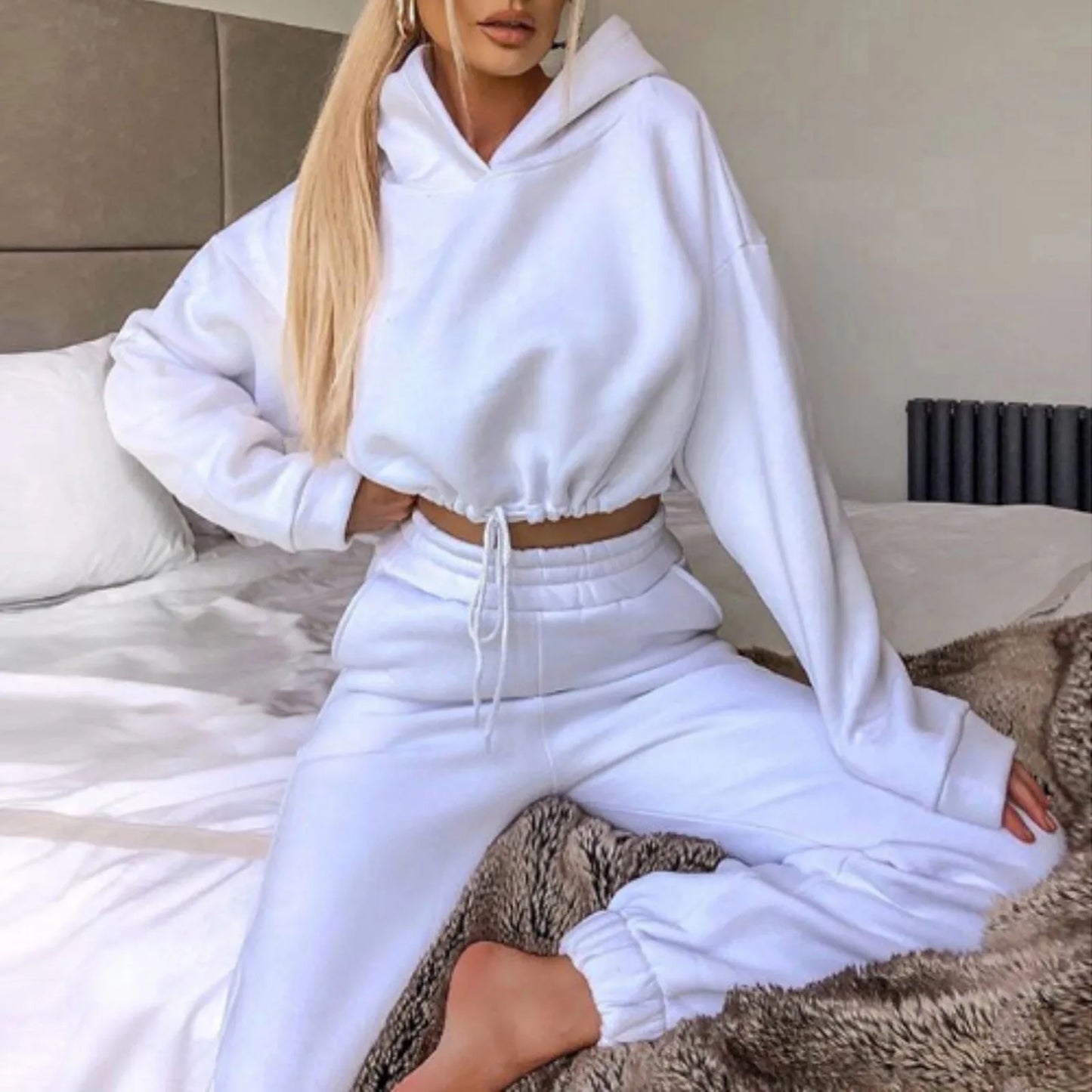Casual Suit Waist Two-piece Set