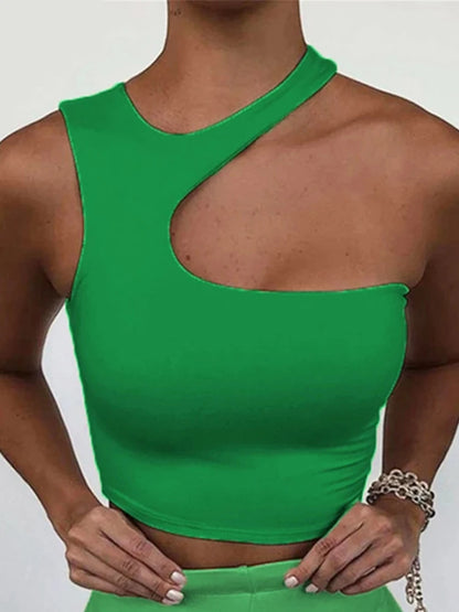 Cut Out Sexy Crop Off Shoulder top