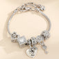 Multi Element Beaded Love  Bracelet