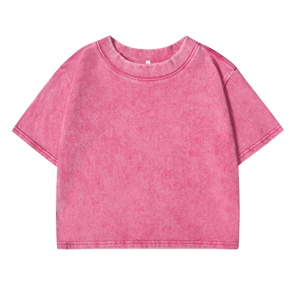 Solid Slim Washed T-Shirt