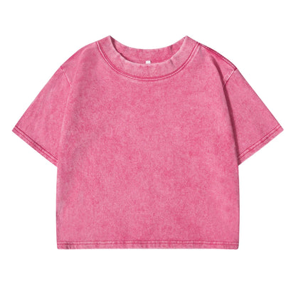 Solid Slim Washed T-Shirt