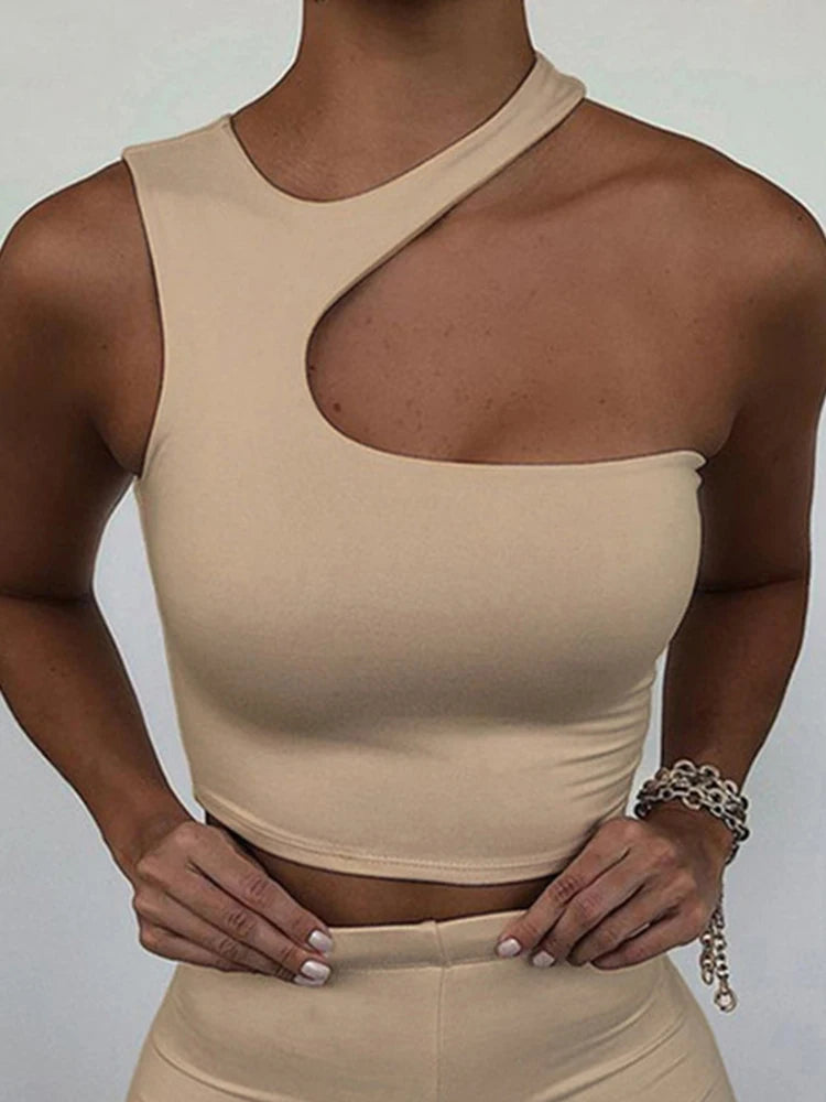 Cut Out Sexy Crop Off Shoulder top