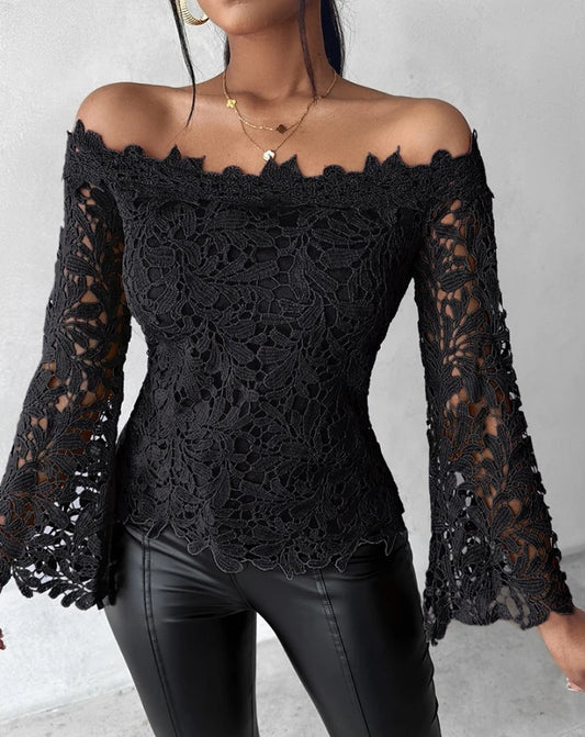 Elegant Blouse Top Off the Shoulder Top