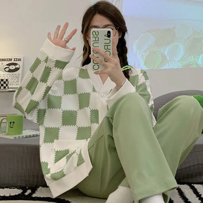 Cute Pajamas Long-Sleeved