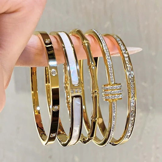 Gold Plated Bracelet, Classic and Simple Style
