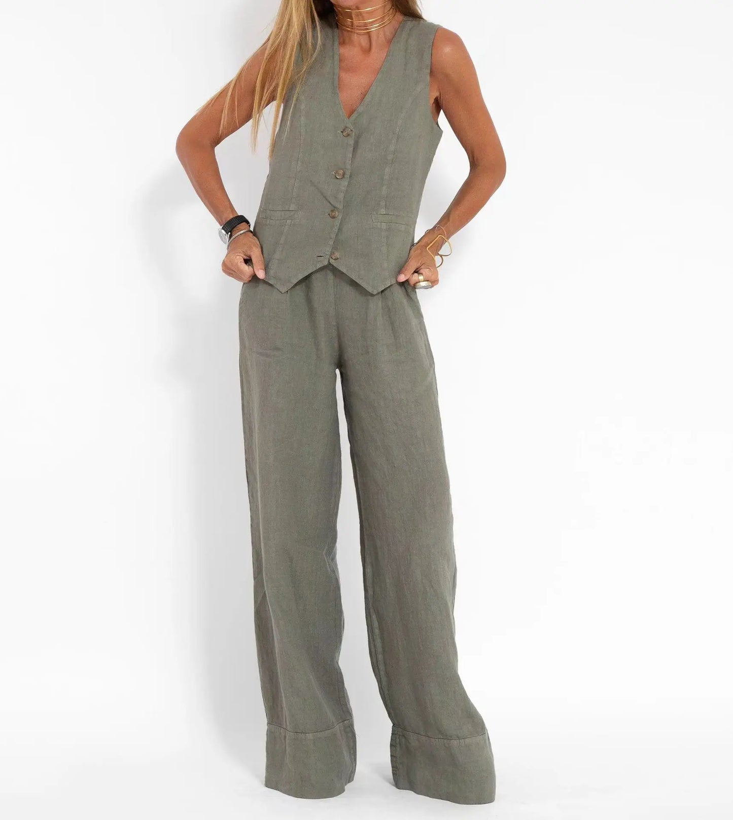 stylish Vest Pants Casual Suit