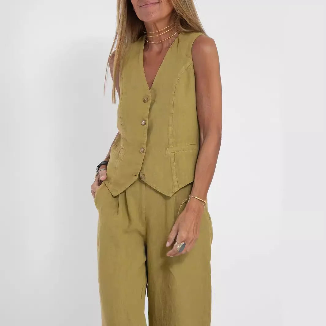 stylish Vest Pants Casual Suit