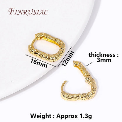 18K Real Gold Plated Earrings