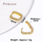 18K Real Gold Plated Earrings
