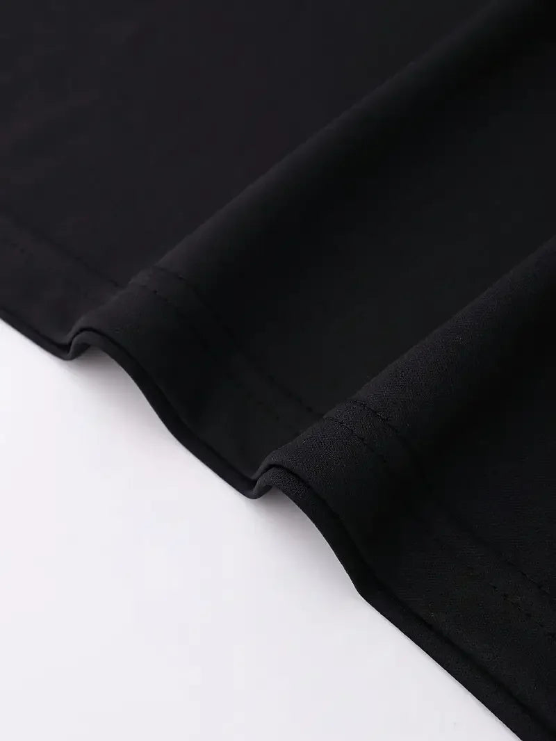 Cartoon Graphic Printed Black T-shirt
