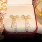 Bowknot Dangle Stud Earrings