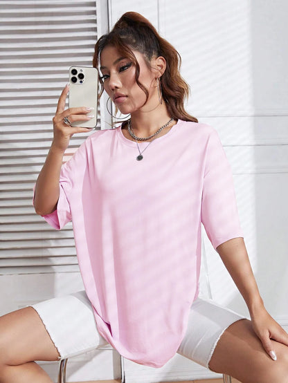 Cotton solid colour T-shirt