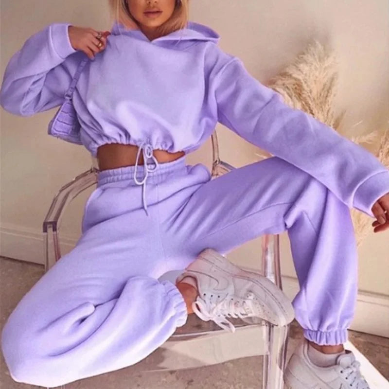Casual Suit Waist Two-piece Set