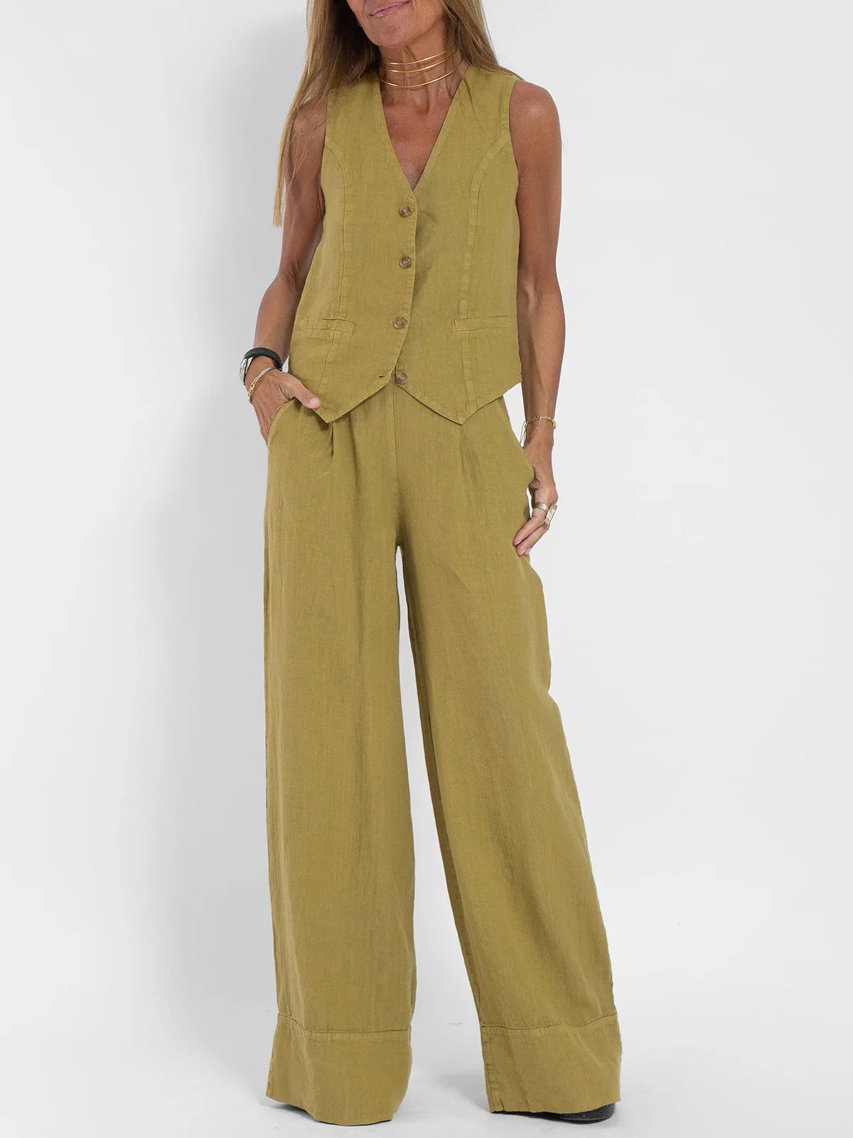 stylish Vest Pants Casual Suit