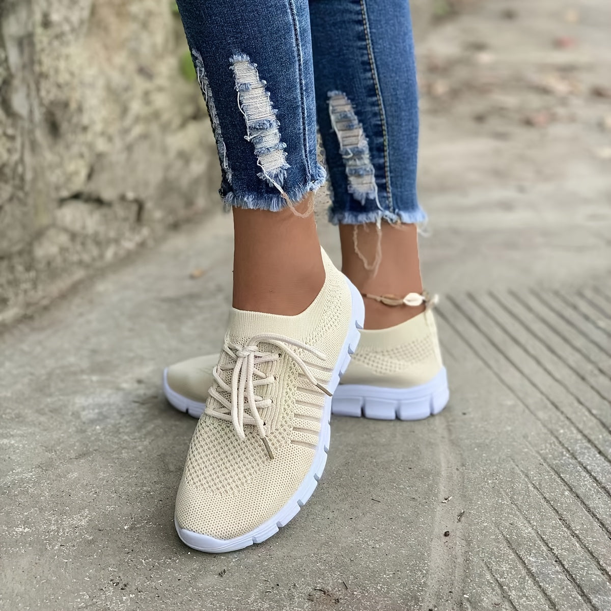 Mesh Knit Sports Shoes