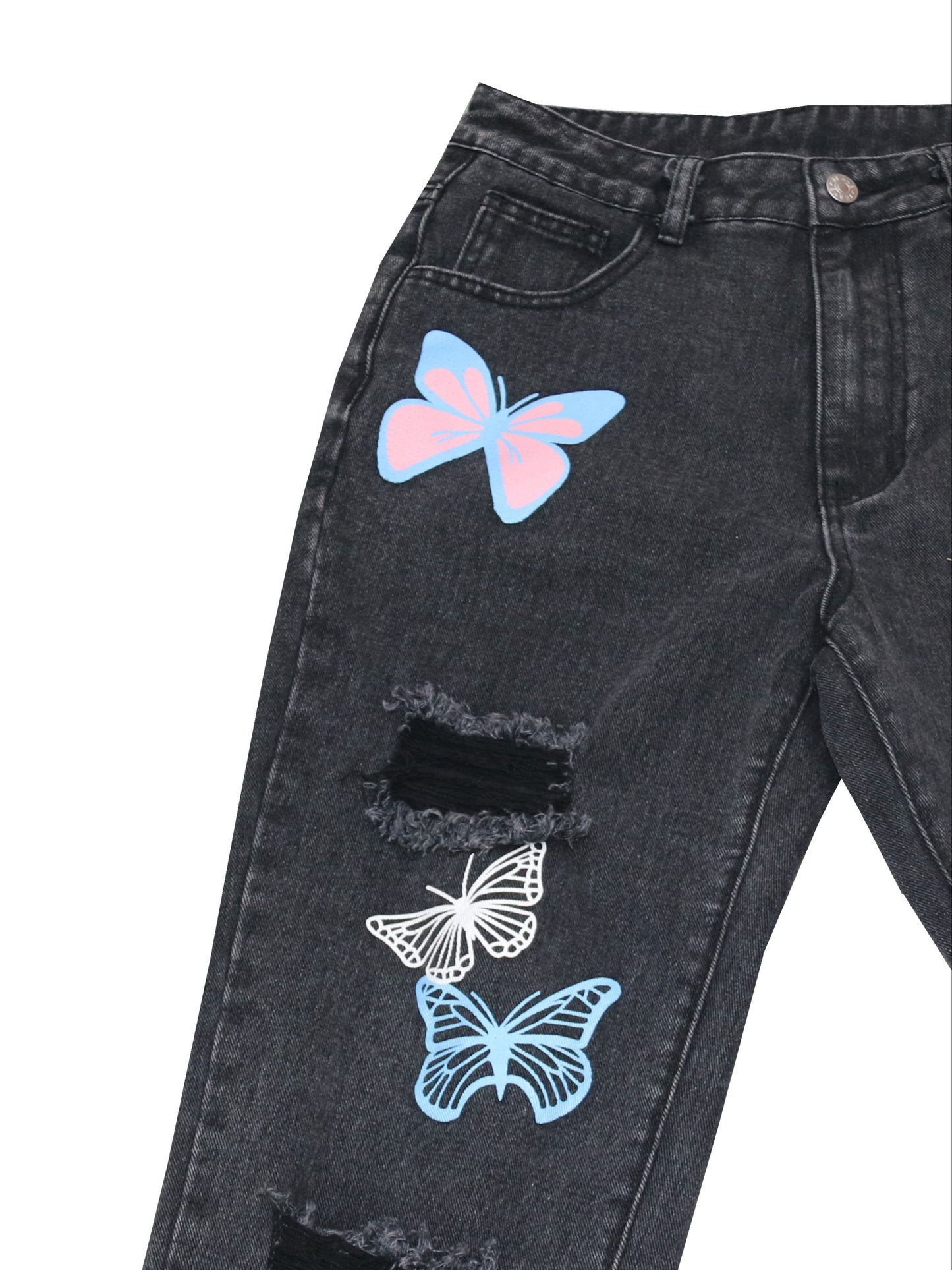 Denim loose fit jeans