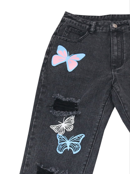 Denim loose fit jeans