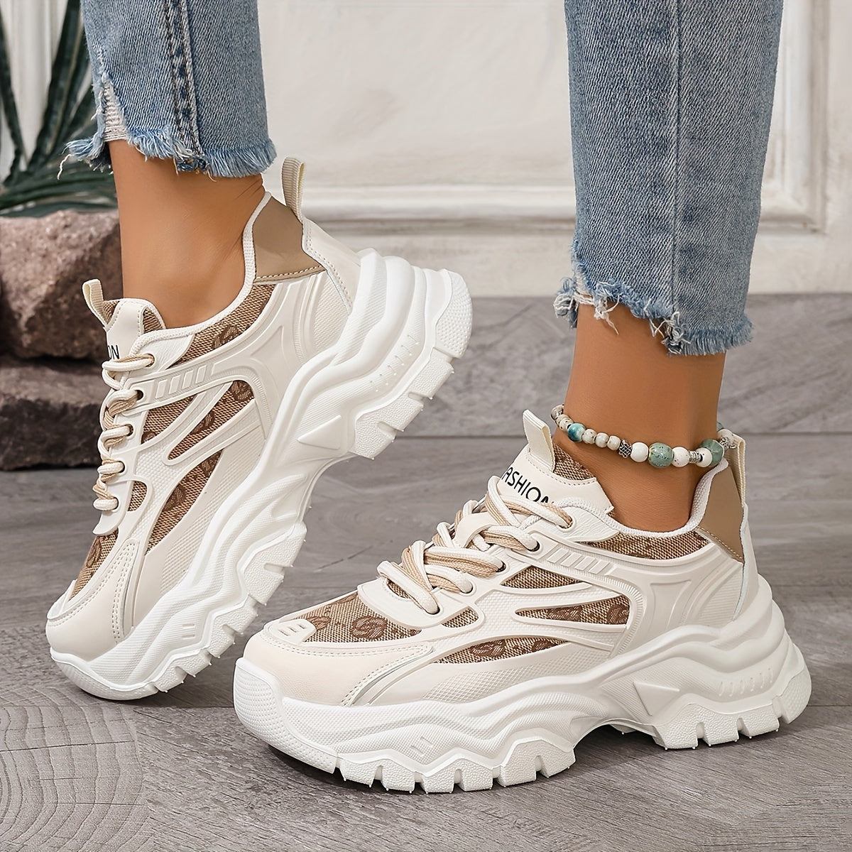 Platform Mesh Sports Shoes