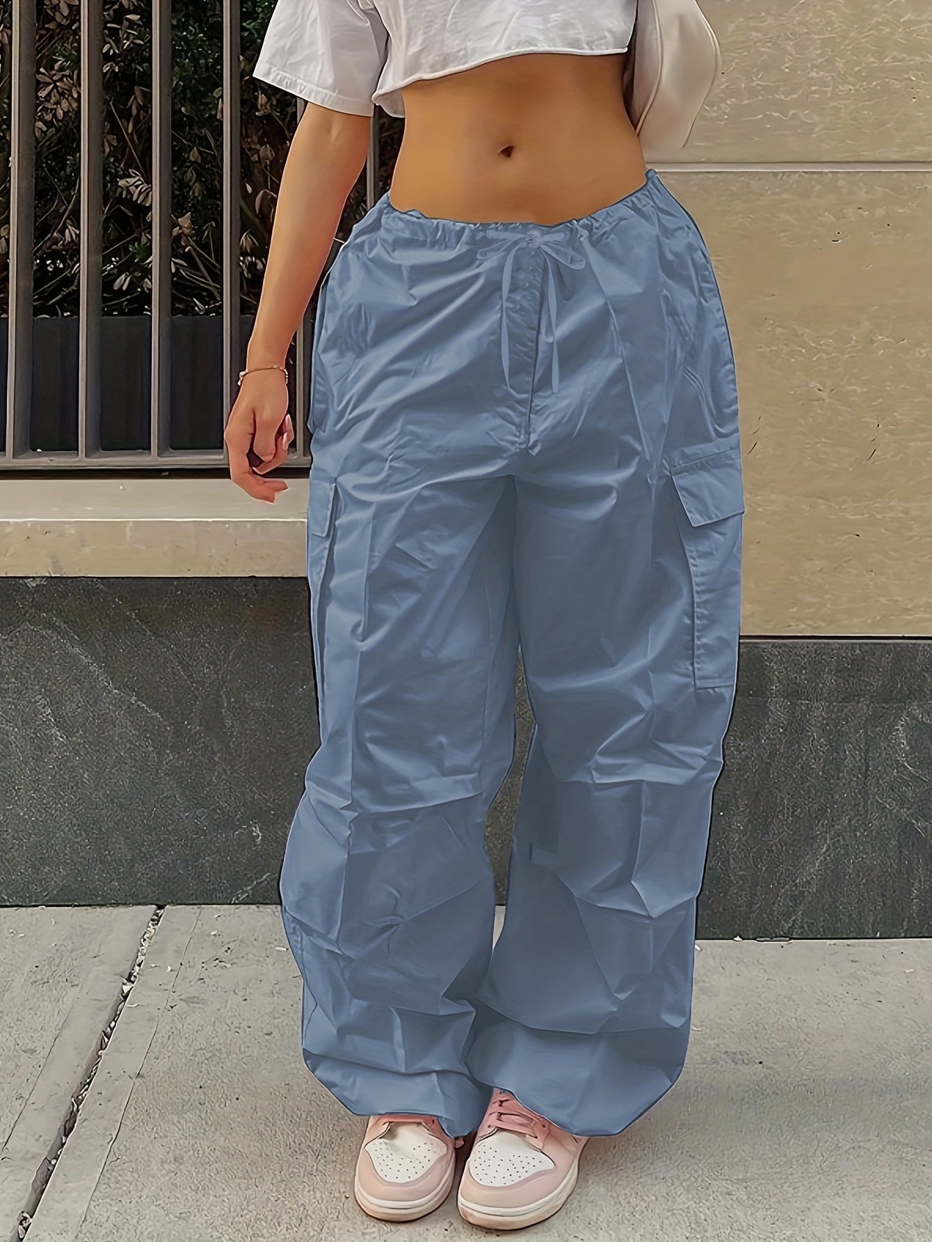 Y2K Loose Drawstring Cargo Pants