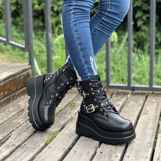 Chunky Heel Ankle Boots