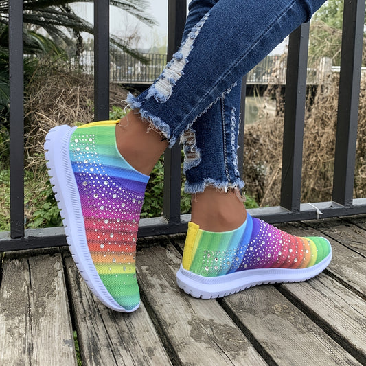 Lightweight Breathable Mesh Platform Sneakers