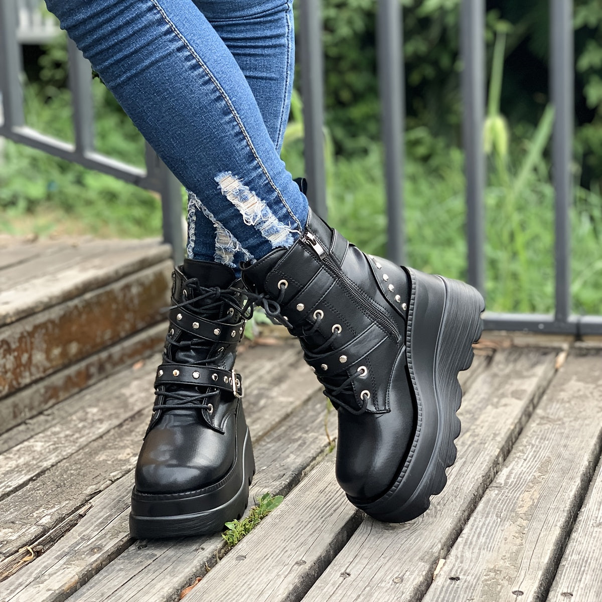 Chunky Heel Ankle Boots